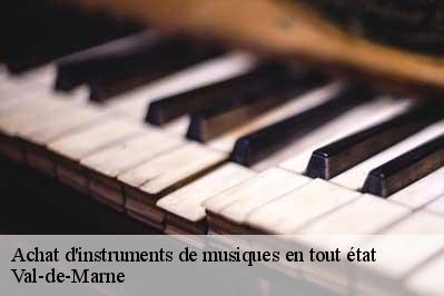 Achat d'instruments de musiques en tout état Val-de-Marne 